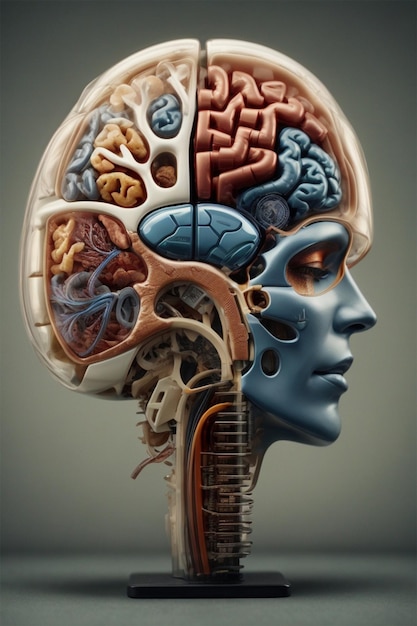 Abstract photos of brain anatomy