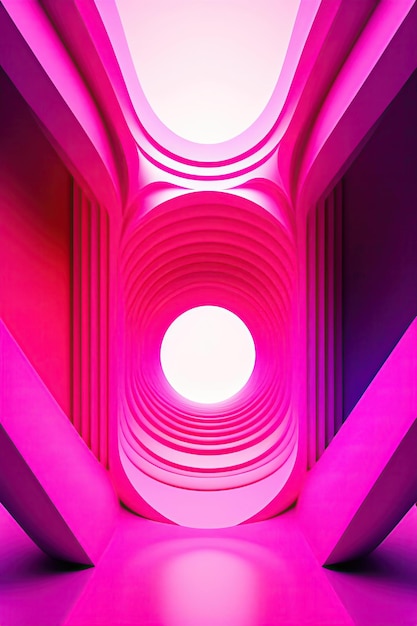 Abstract Pink 3D Background