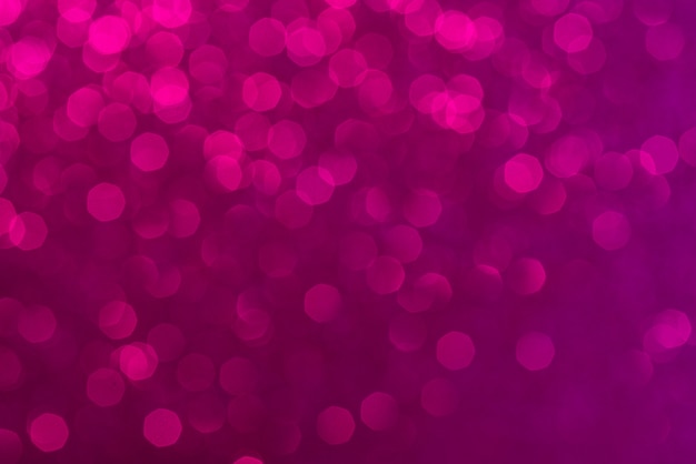 Abstract pink background. Beautiful bokeh effect. Light circles background.