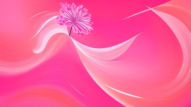 abstract pink background with a lotus flower in the middle