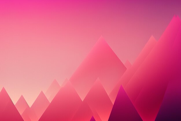 Abstract pink background with mountains