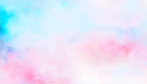 Abstract pink and blue watercolor pastal background