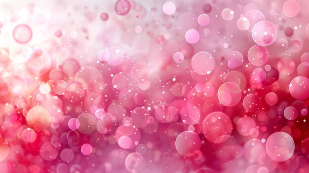 Abstract pink bokeh background with beautiful bokeh lights