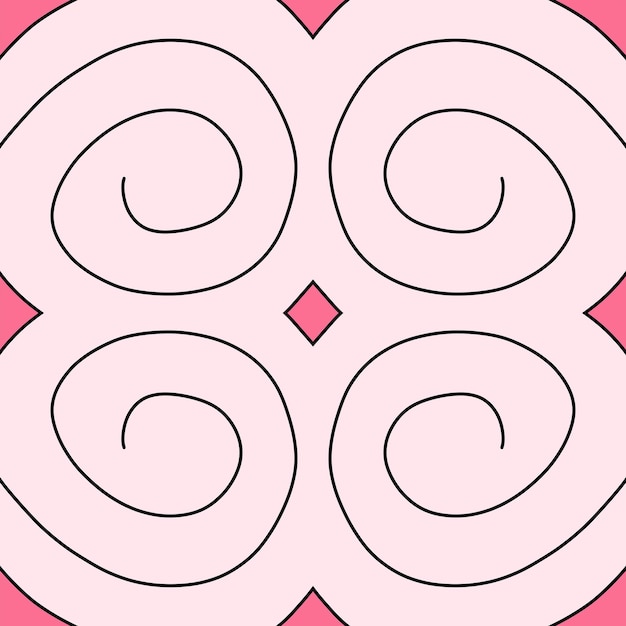 Abstract pink spiral background seamless pattern