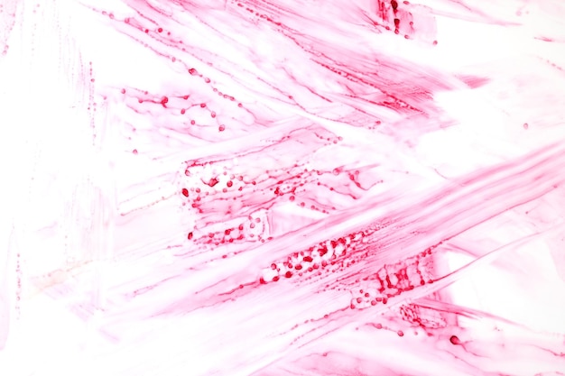 Abstract pink stripes background, watercolor ink wallpaper, paint stains