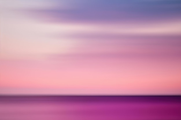 Abstract pink sunset sky and ocean nature background Illustration AI Generative