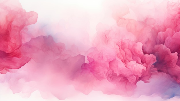 Abstract pink watercolor on background with space for text