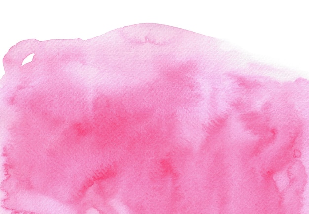 Abstract pink watercolor border. 