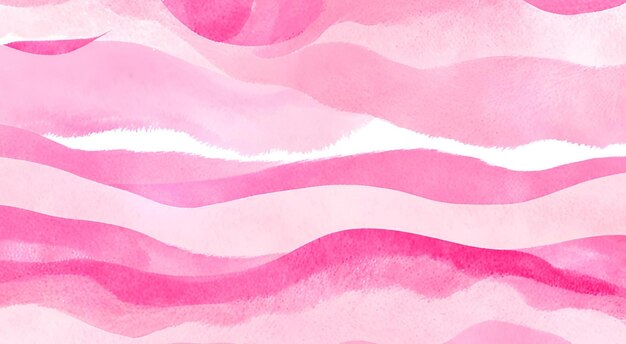 Photo abstract pink watercolor waves pattern background