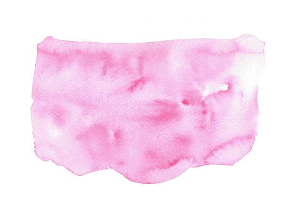 abstract pink watercolor on white. colored splashes on paper.