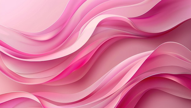 Photo abstract pink waves 3d rendered design