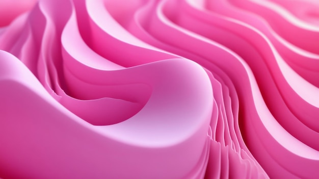 Abstract Pink Wavy Pattern with Gradient