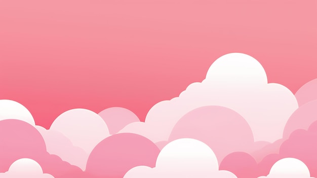 Abstract pink and white cloud background