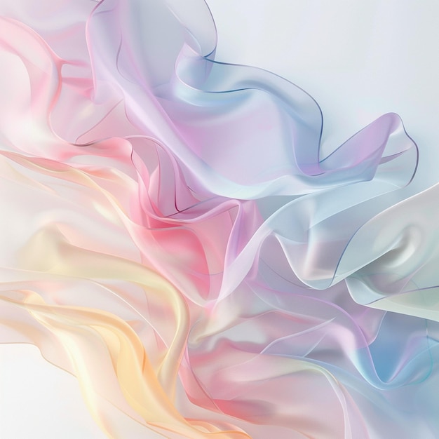 Abstract Pink and White Wavy Design Background