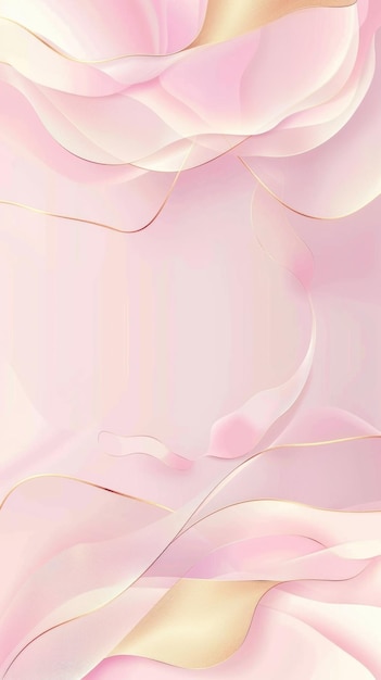 Abstract pink with shiny gold background