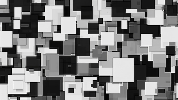 Photo abstract pixel of black geometric texture graphic with minimal style aig53