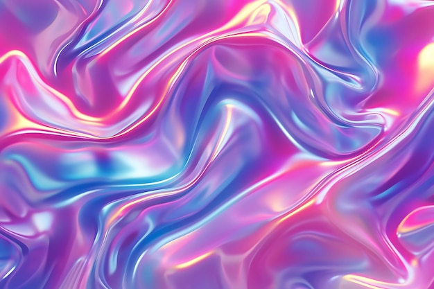 Abstract Plastic Swirls with a Glossy Finish