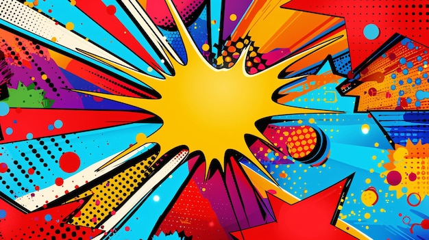 Abstract Pop Art Background