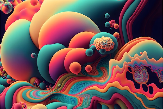 Abstract psychedelic background