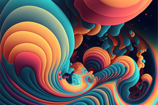 Abstract psychedelic background