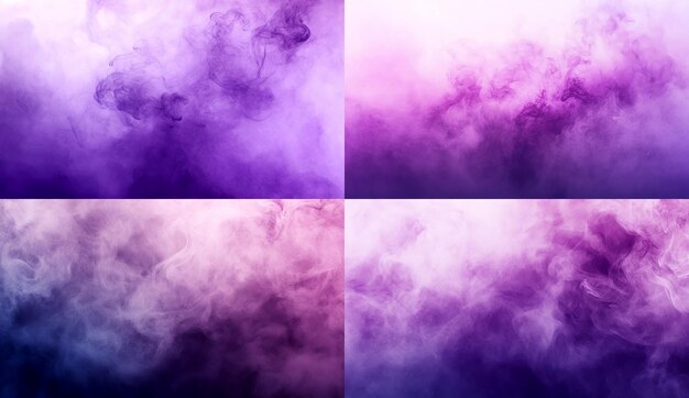 Photo abstract purple background with clouds and fog smoke texture watercolor illustration vector design watercolor background