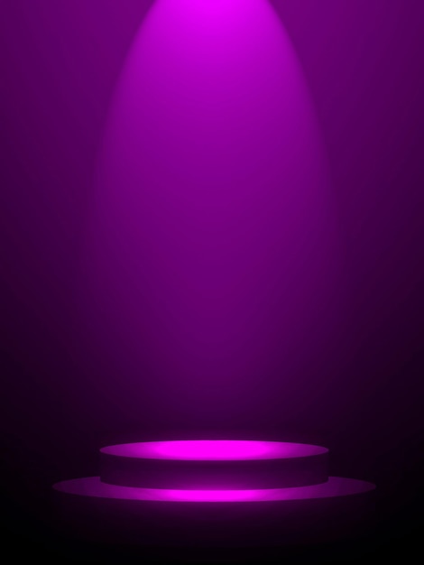 Abstract Purple background with smooth gradient used for web design templates, product studio room