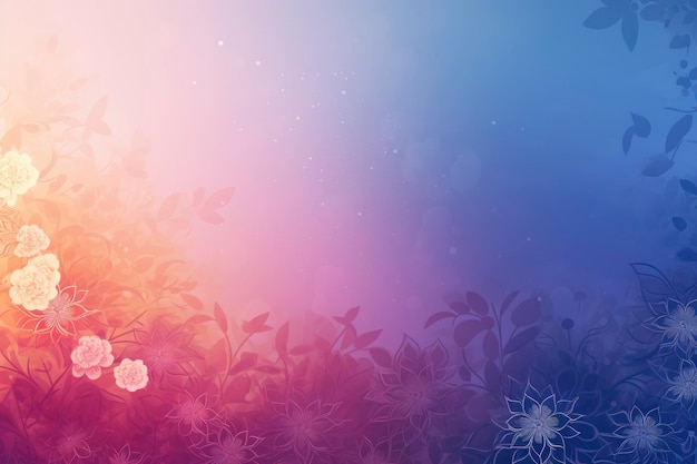 Abstract purple background with subtle flowers pattern