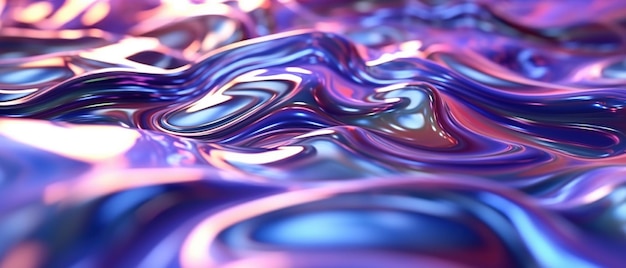 Abstract purple and blue liquify background Generative AI