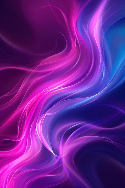 Abstract Purple and Blue Swirling Lights