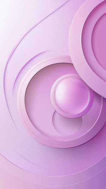 Photo abstract purple circles and sphere background