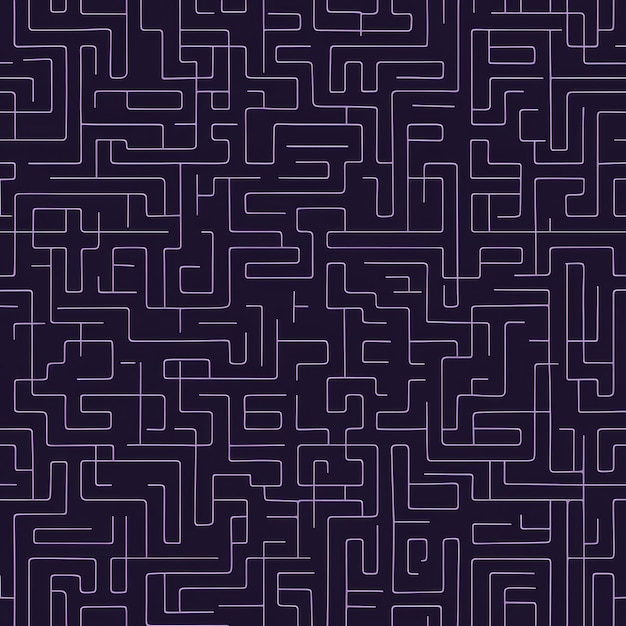 Photo abstract purple maze background pattern