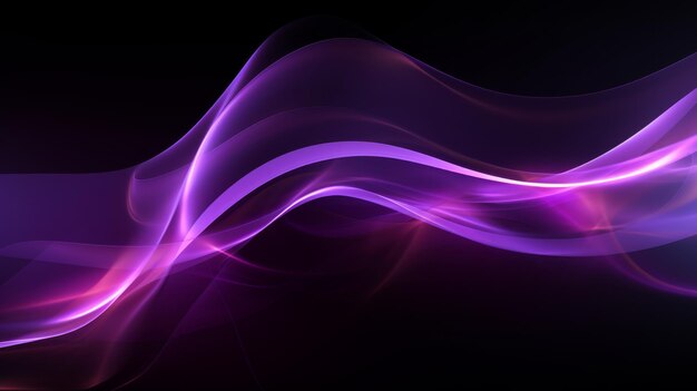 Abstract Purple and Pink Light Waves Background