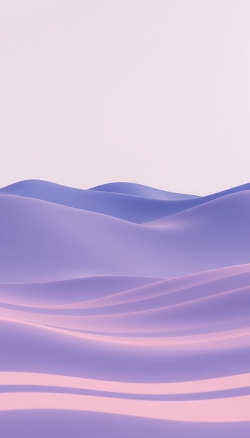 Photo abstract purple and pink wavy background