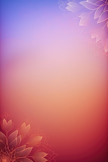 Abstract purple red background with subtle flowers rangoli pattern