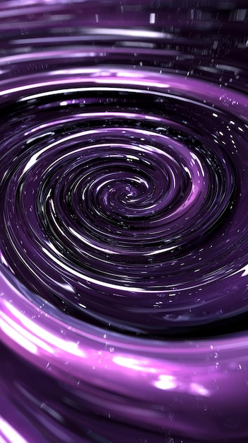 Photo abstract purple vortex background