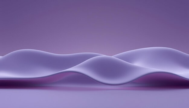 Photo abstract purple wave background for product display