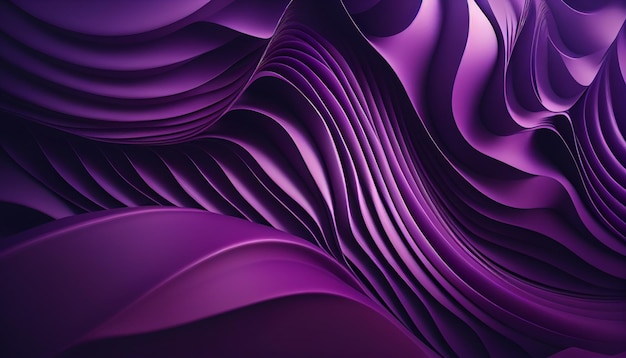 Abstract purple wave modern background design