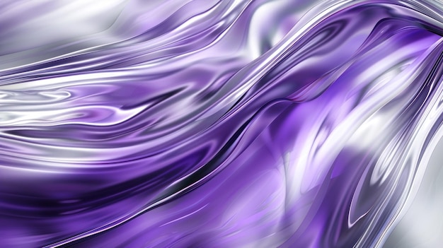 Abstract Purple and White Swirls