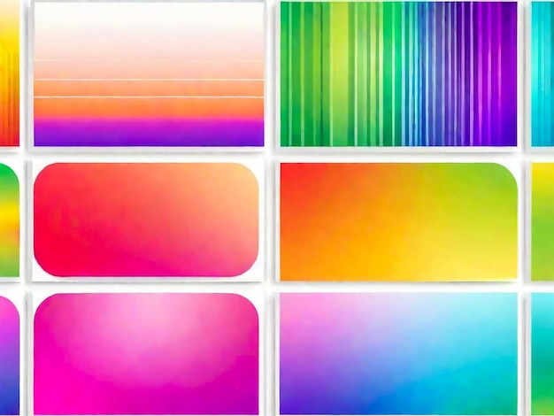 Abstract rainbow color paint tiles pattern art background