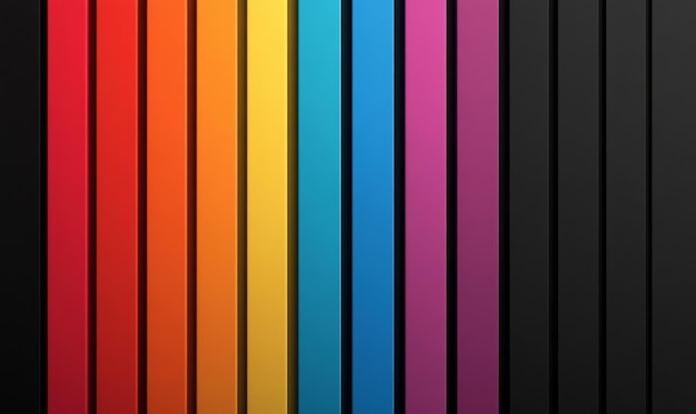 Photo abstract rainbow stripes background