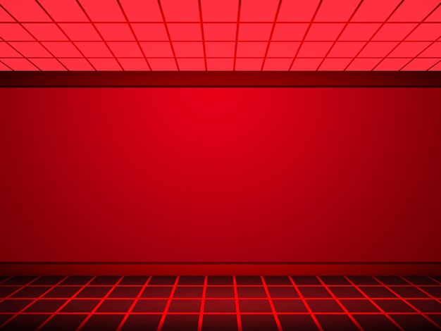 Abstract red background for web design templates and product studio with smooth gradient color