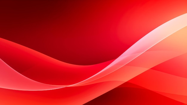 Abstract red background with elegant curves of undulating waves websites or presentations