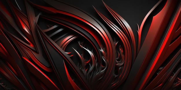 Abstract red and black background