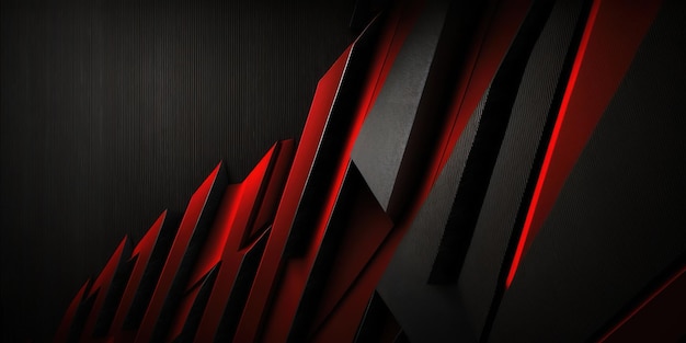 Abstract red and black background