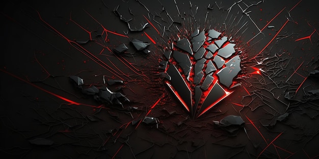 Abstract red and black background