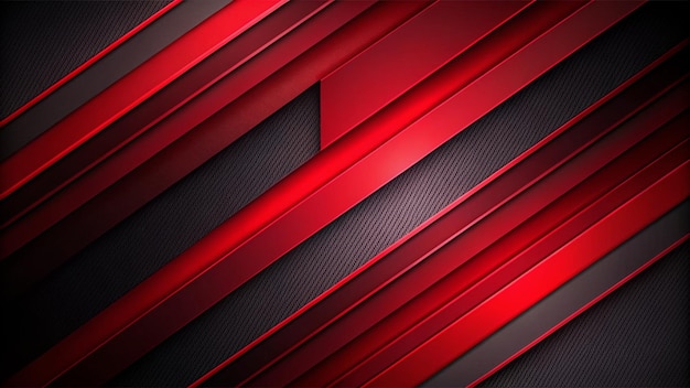 Abstract red and black design background with stroke and shadow effect