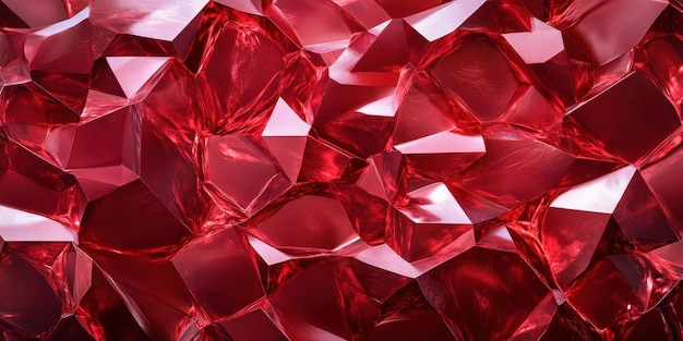 Abstract Red Crystal Texture