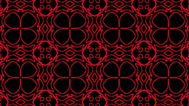 Abstract red geometric seamless pattern background Premium Photo