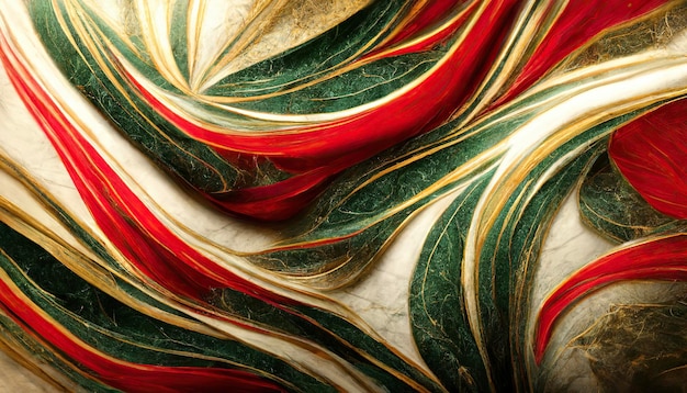 Abstract red and green marble wallpaper