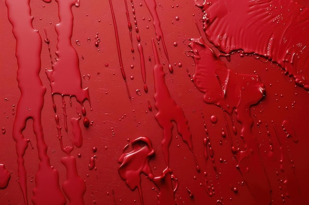 Abstract Red Paint Splashes